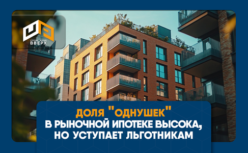 ​Доля "однушек" в рыночной ипотеке высока, но уступает льготникам